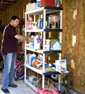 organizing the garage