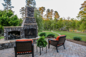 Lake Sinclair Outdoor Fireplace