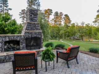 Lake Sinclair Outdoor Fireplace