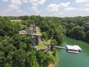 Aerial View of the Smith Lake Castle