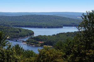 aerial view of Deep Creek Lake in Maryland 