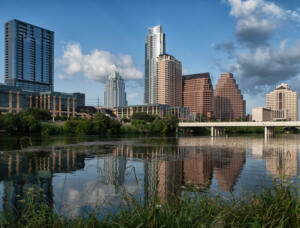 Lady Bird Lake with Skyline