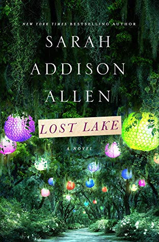 Forest with twinkly lights - The cover of lake-centric story "Lost Lake"