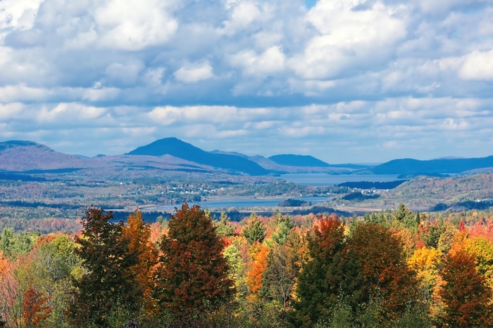 Lake Memphremagog in Vermont during the fall