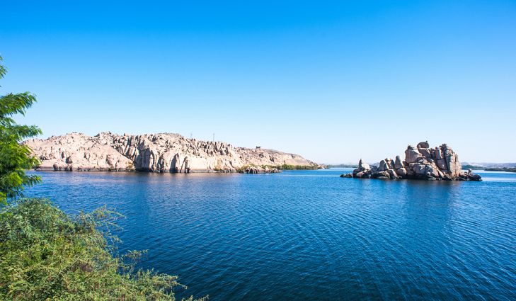 serene lake nasser during the day