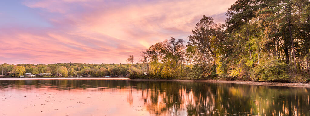 Lake Hamilton, Arkansas during sunset