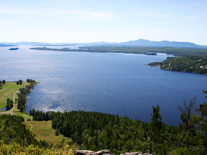 Moosehead Lake Aerial View during summer