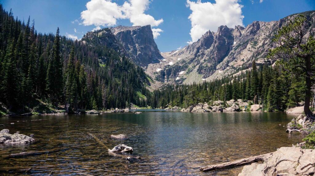 Colorado lake mountain view