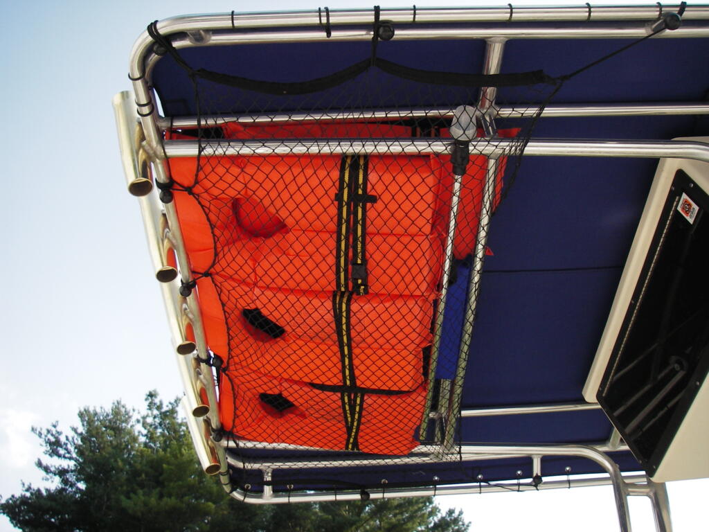 Storing lifejackets personal flotation device on boat 