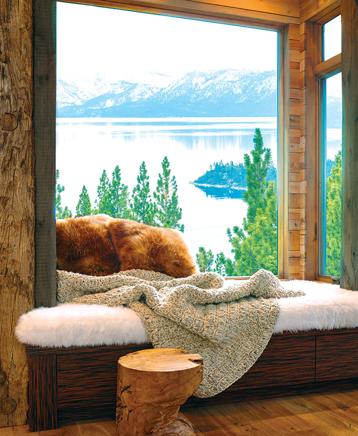 hygge nook in Incline Village, Nevada lake home