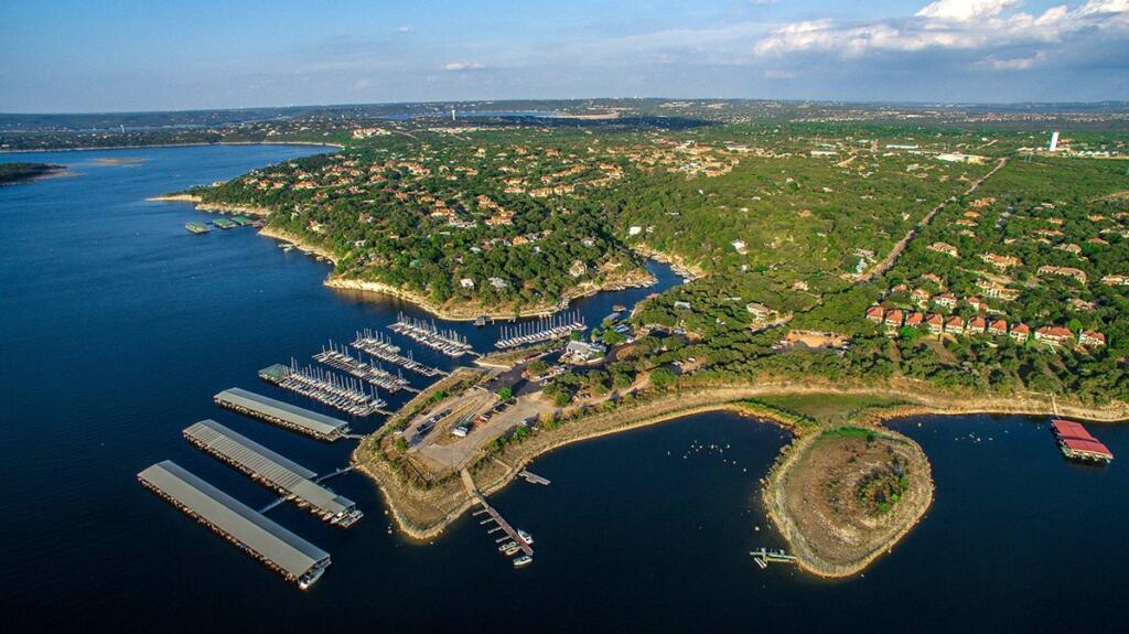 Lake Travis, Texas aerial view