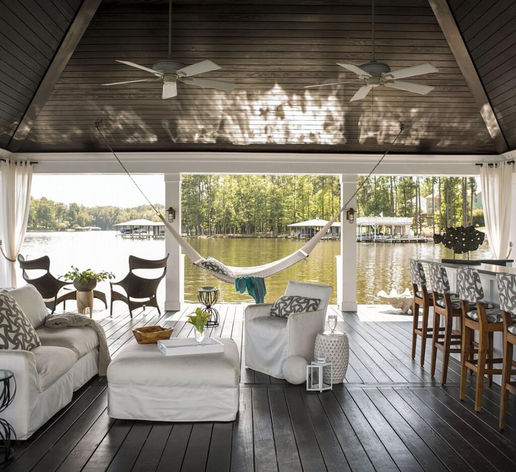 lake house boat house - outdoor furniture decor inspiration