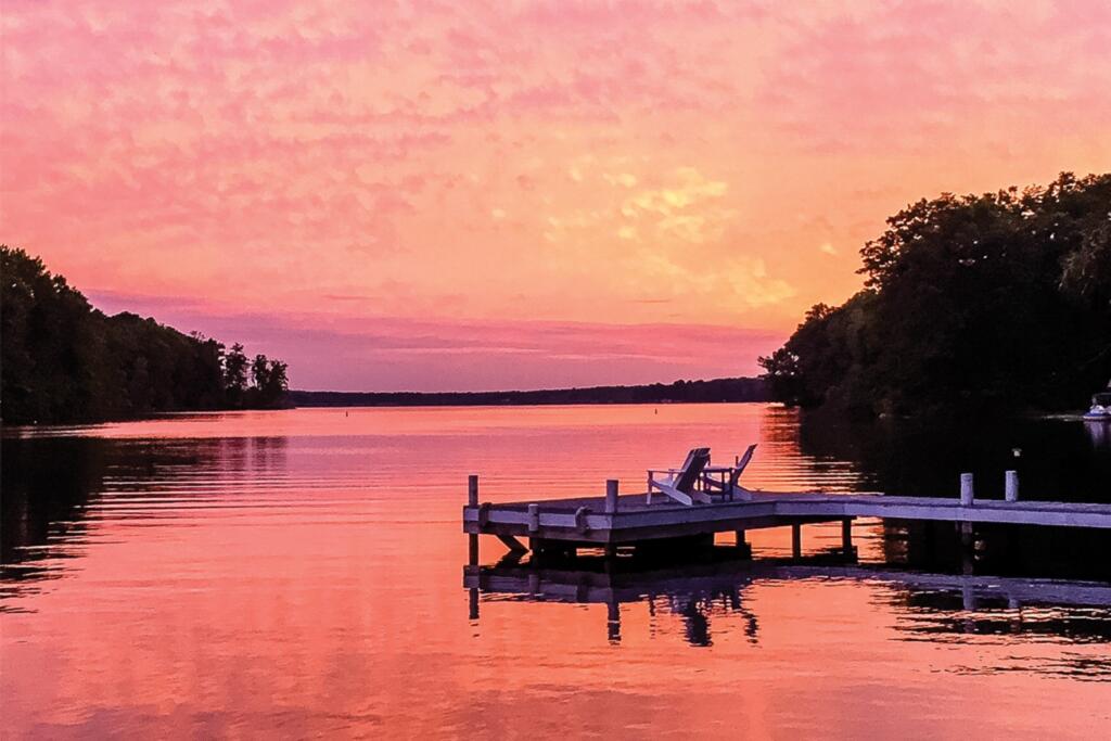 Lake Anna, Virginia during sunset