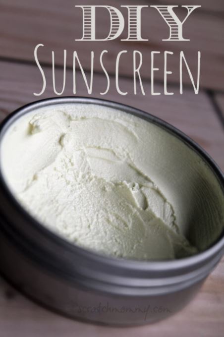 homemade sunscreen with zinc oxide