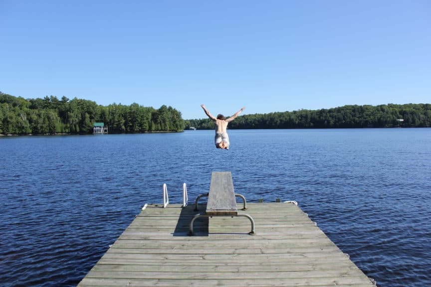 Sliding Safely Diving Boards And Slides For Your Lake House