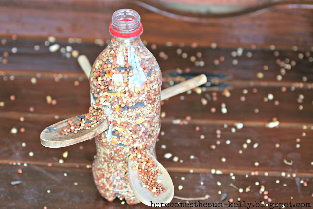 homemade bird feeders from plastic bottles