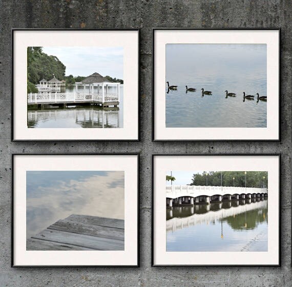 lake-inspired photo gallery feature wall